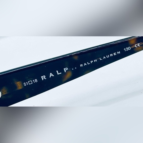 Ralph Lauren Black Oval Sunglasses Frames - Picture 7 of 8